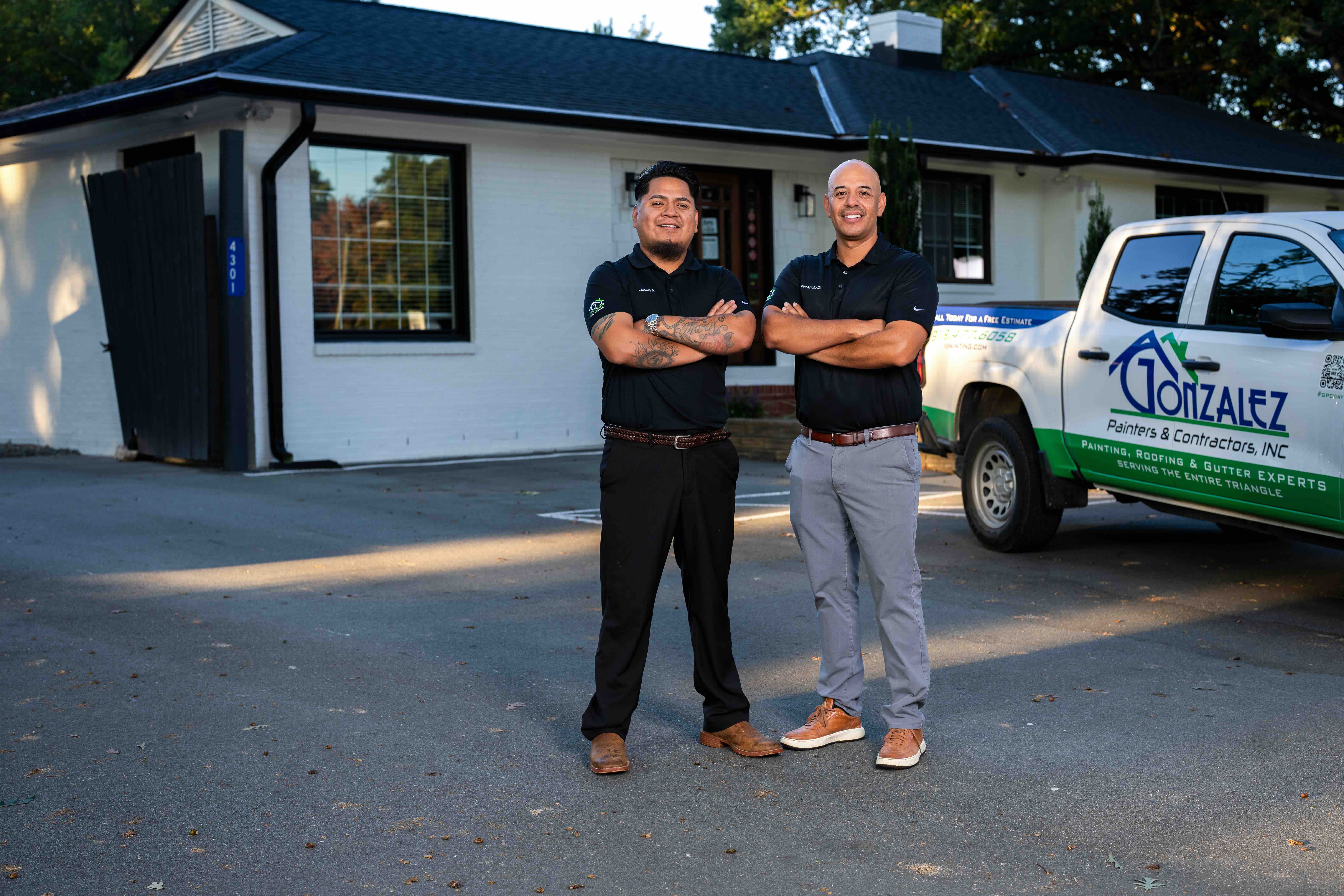 Jesus Avendano (left) and Florencio Gonzalez of
Gonzalez Painters and Contractors